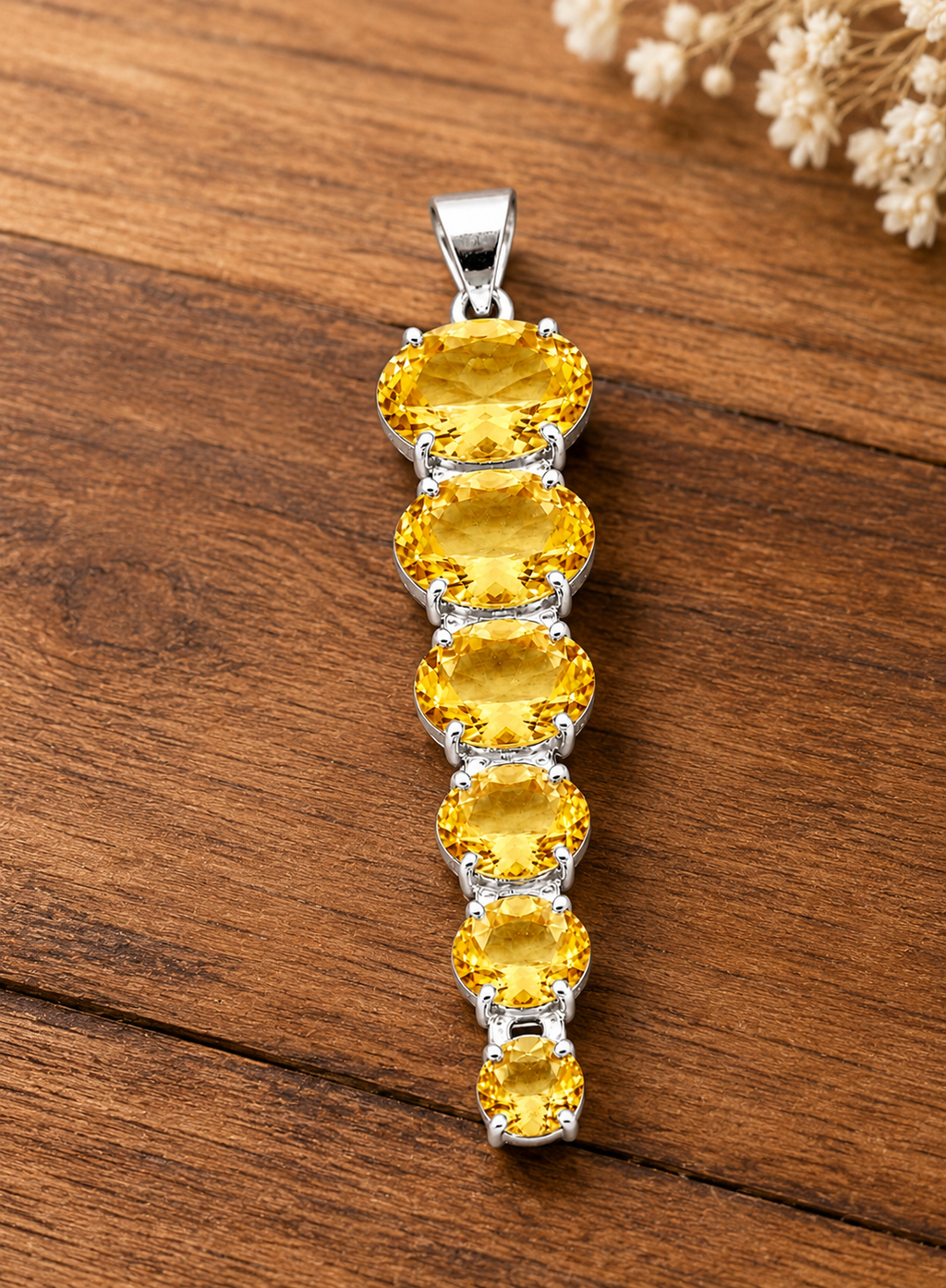Natural Citrine Tennis Bracelet 925 Sterling Silver, Oval Yellow Gemstone Bracelet, November Birthstone Jewelry, Gift for Women, Handmade Bracelet