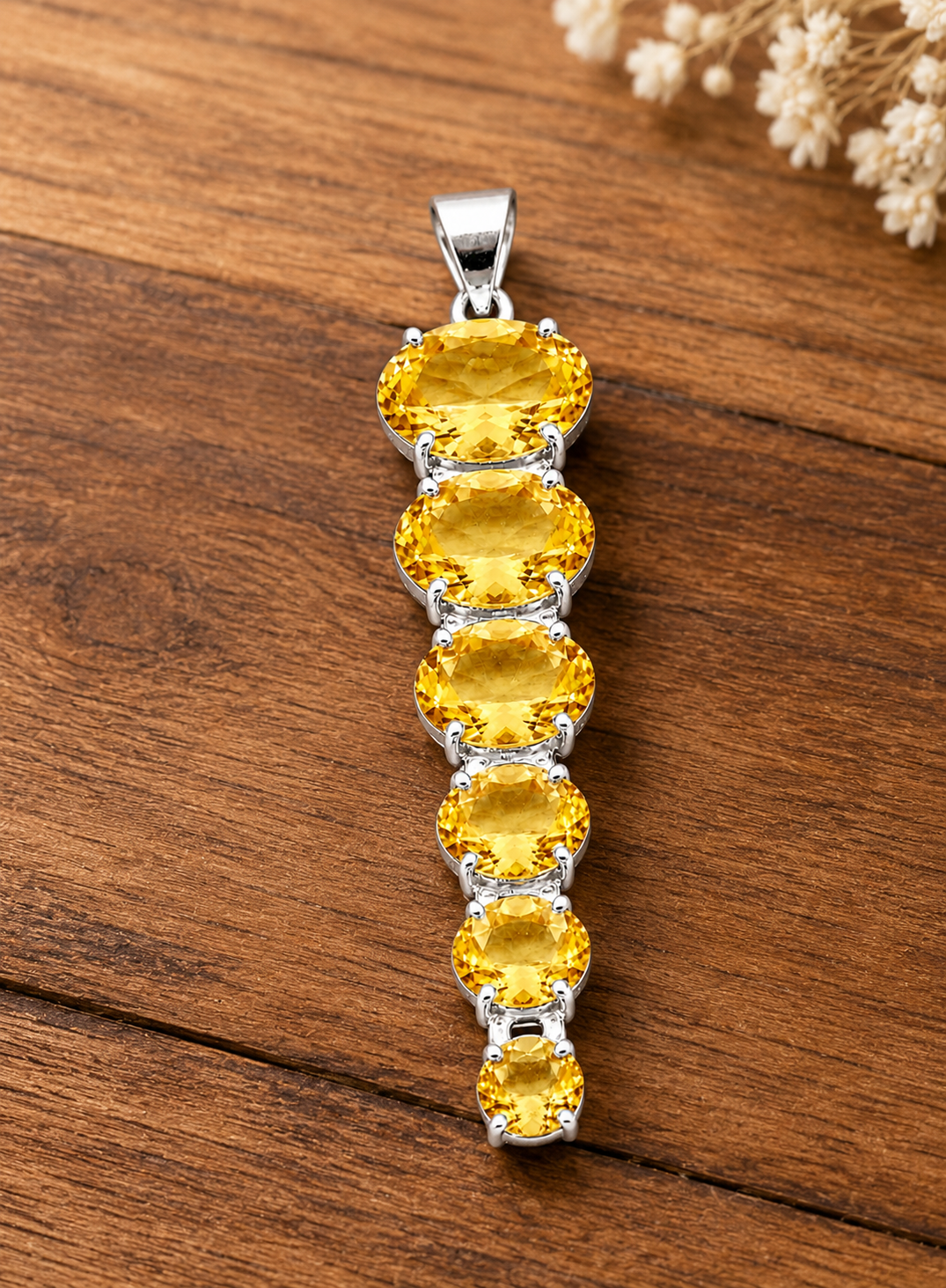 Natural Citrine Tennis Bracelet 925 Sterling Silver, Oval Yellow Gemstone Bracelet, November Birthstone Jewelry, Gift for Women, Handmade Bracelet