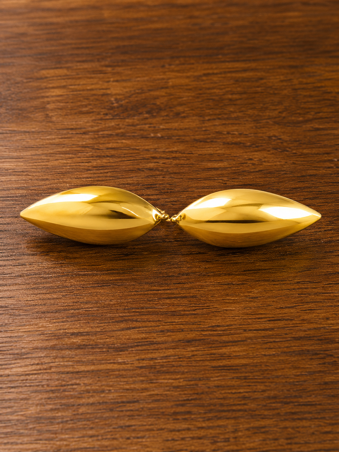 Minimalist Yellow Gold Threader Earrings, Long Curved Dangle Earrings, Modern Gold Drop Earrings, Lightweight Handmade Jewelry, Gift for Her