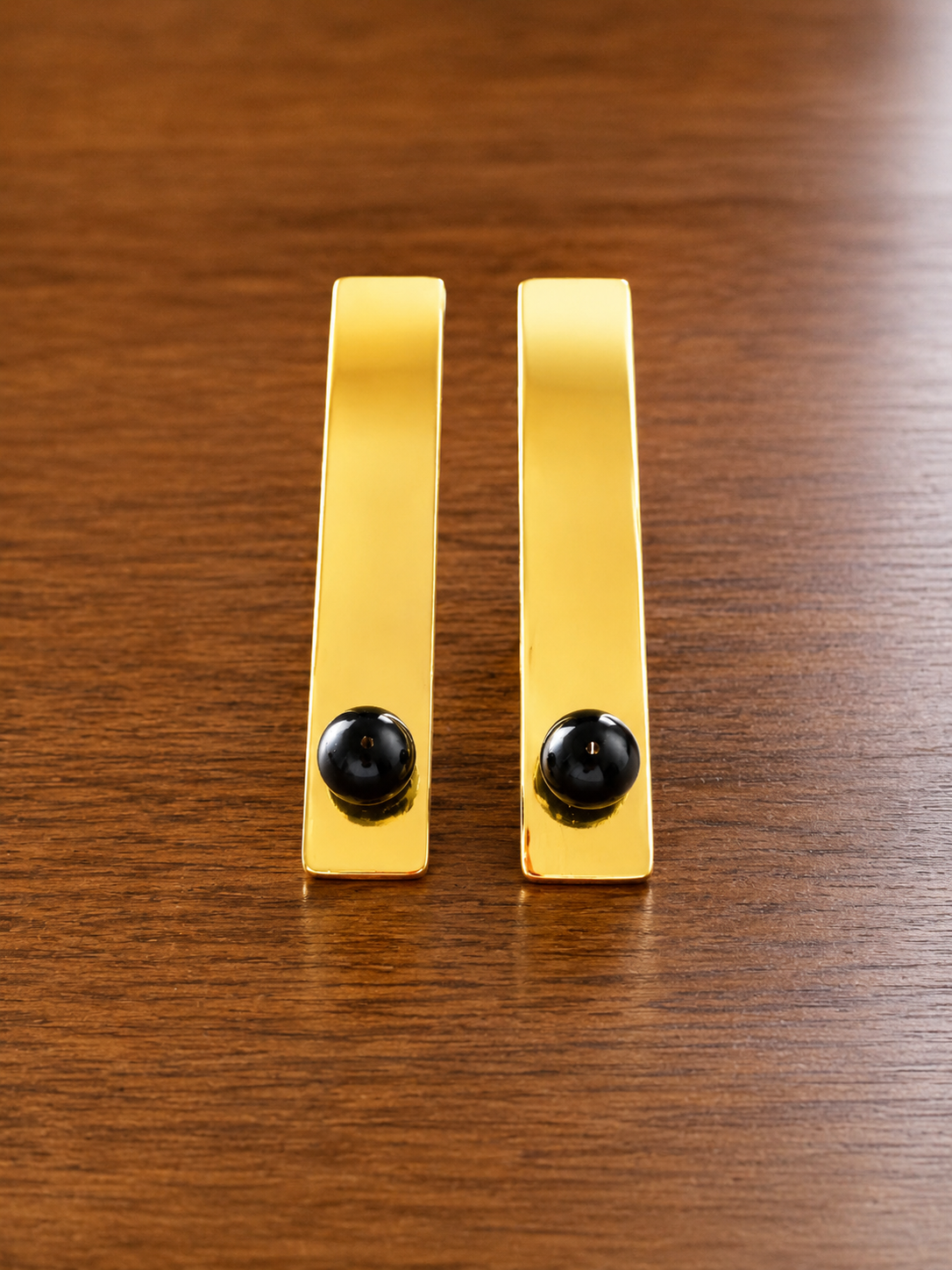 Minimalist Gold Bar Stud Earrings| Geometric Rectangle Earrings | Modern Gold Jewelry