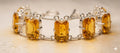 Handcrafted Citrine Bracelet in 925 Sterling Silver – Premium Faceted Gemstone Jewelry
